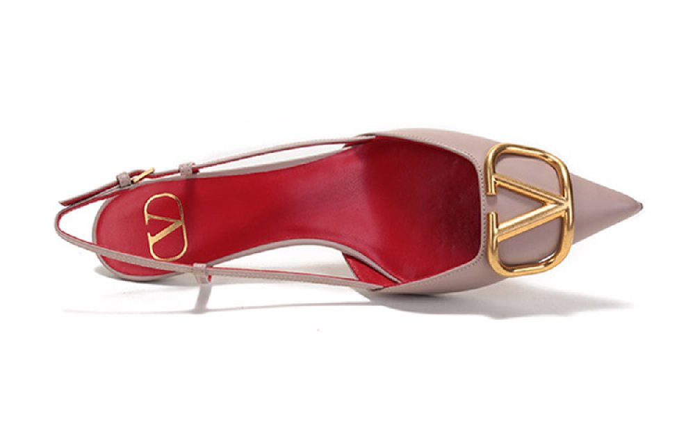 Valentino Garavani VLogo Signature 40mm Slingback Pumps
