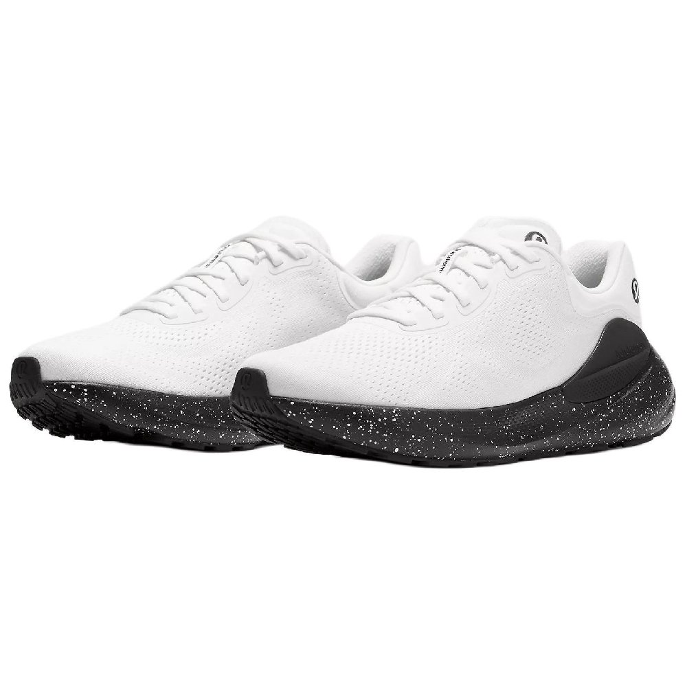 Lululemon Beyondfeel Anti-Slip Wear-Resistant Low-Top Casual Running Shoes Men's White Black