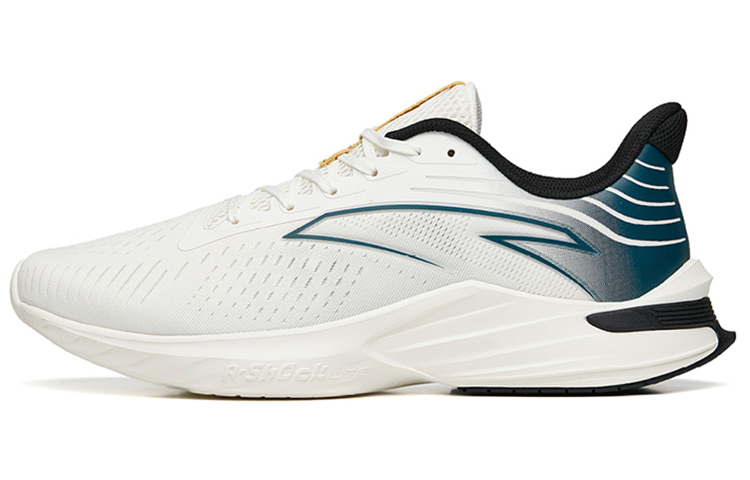 Anta DuCi1 Breathable And Lightweight Low top Running Shoes Men's White Black Green