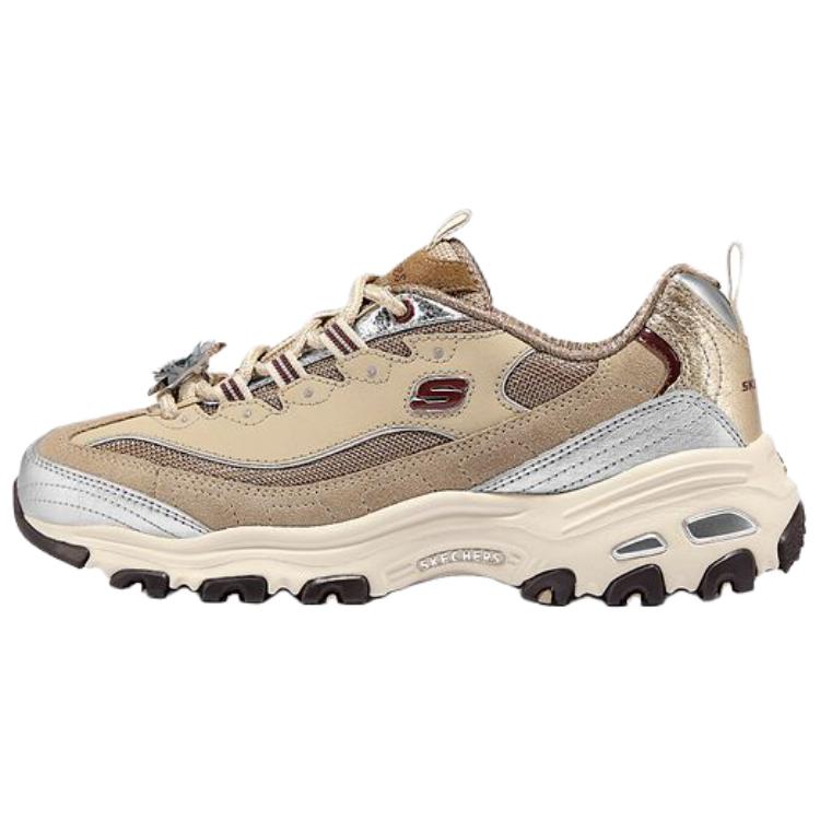 Skechers Abrasion Resistant Slip Resistant Low top Chunky Sneakers Women's Light Coffee