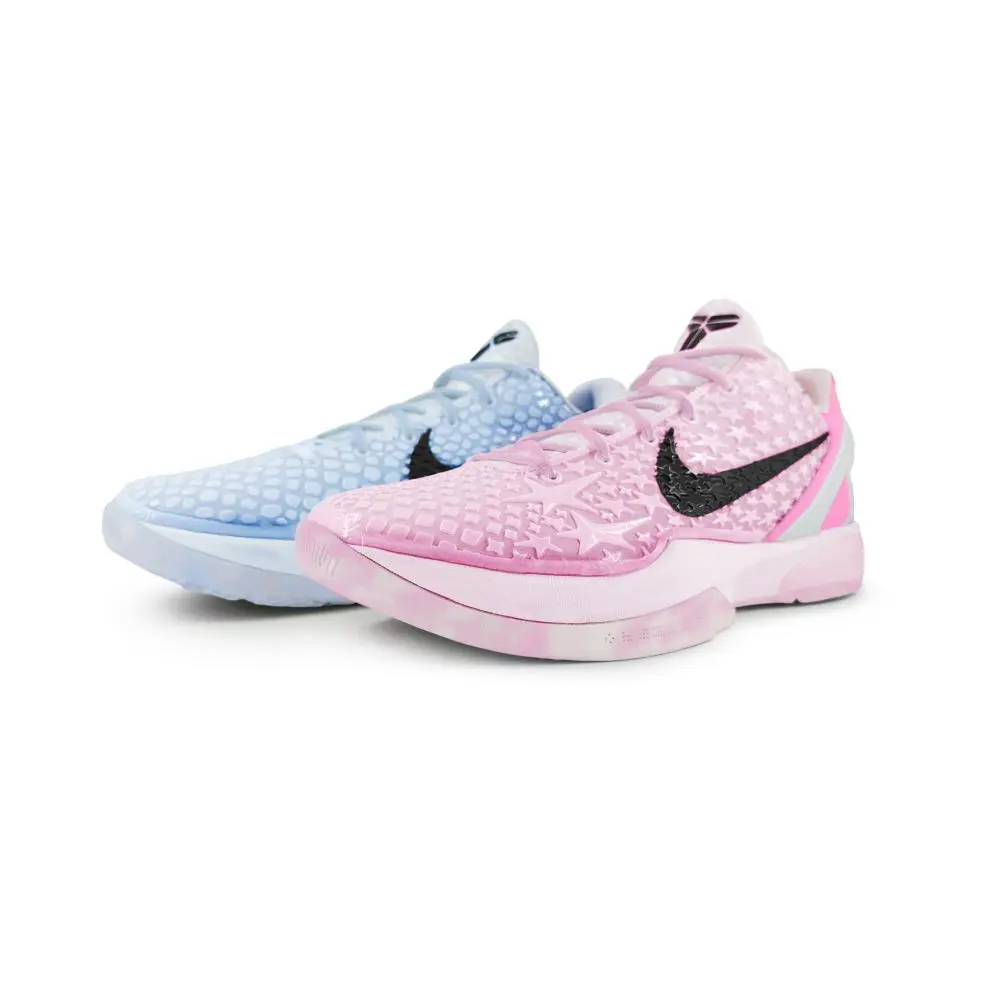 Nike Zoom Kobe 6 'All Star 2.0' All Star 2.0 Cushioning, Wear Resistant Low Top Basketball Shoes Men's Pink Blue