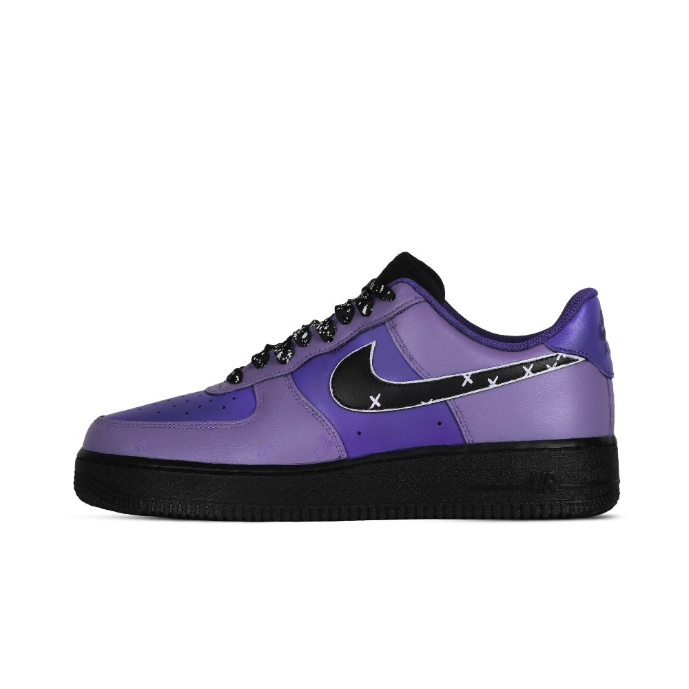 Nike Air Force 1 Dream Entry Coverage Wear-Resistant Low-Top Skateboard Shoes Unisex Black Purple