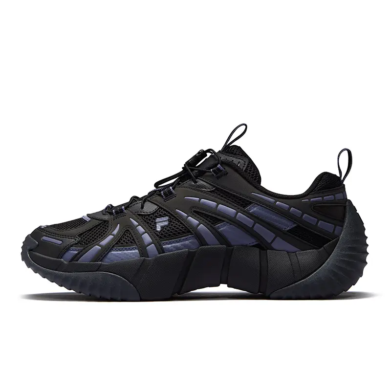 FILA FUSION BONE II Spinal Bone Shoe 2nd Generation Low Top Casual Shoes Men's Black