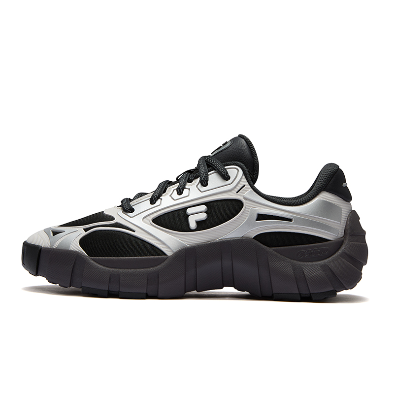FILA FUSION BONE DX Spine Shoes Coverage Low-Top Casual Shoes Men's Black Gray