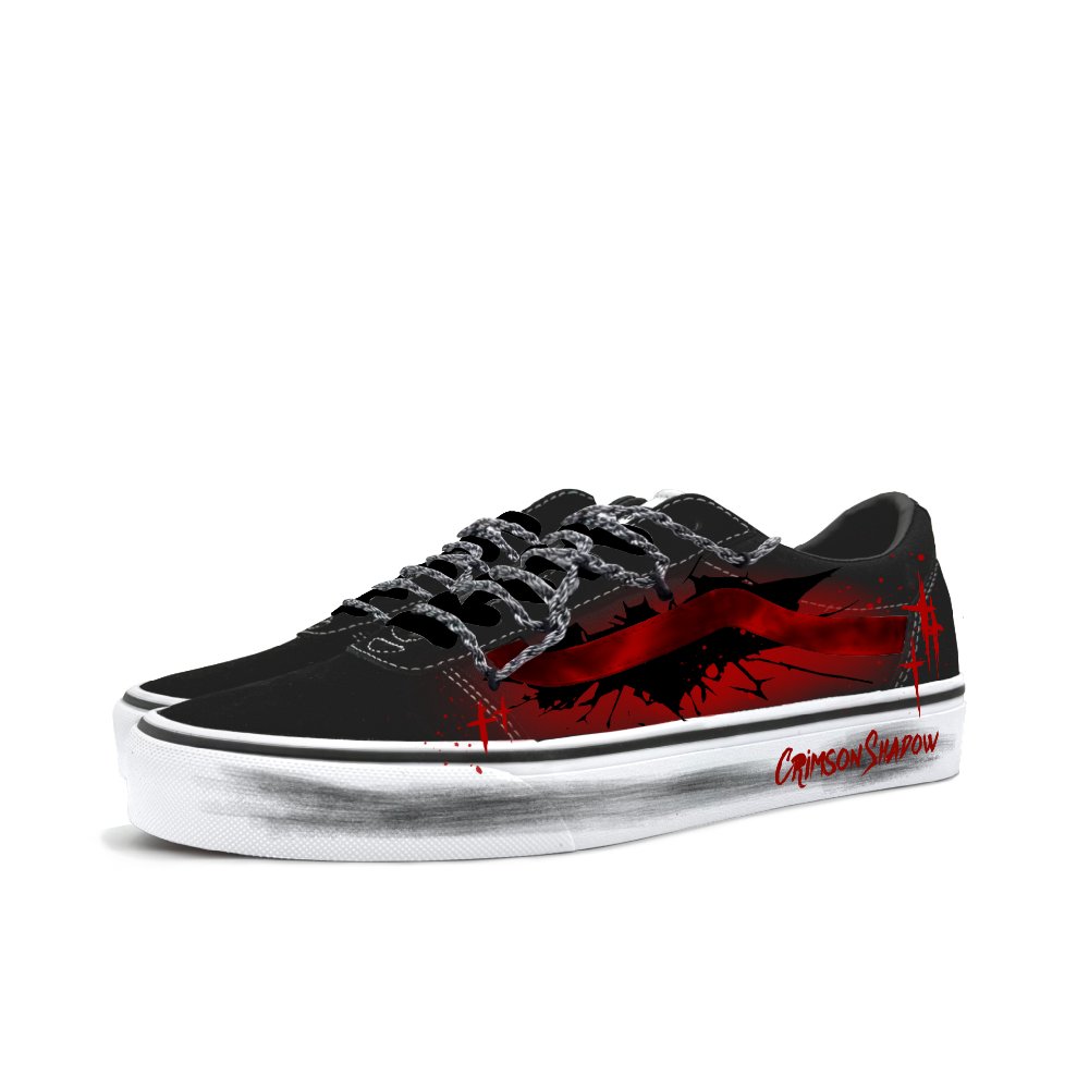 Vans Ward Abrasion Resistant Low Top Skateboard Shoes Unisex Scarlet