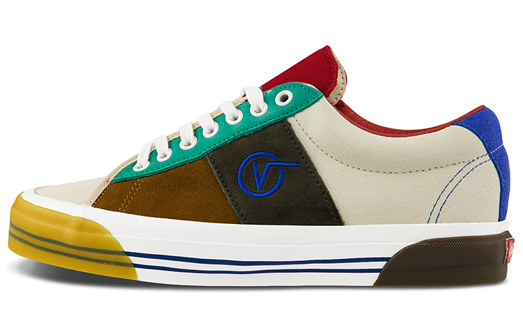 Vans Og Sid Lx Retro Casual Skateboarding Shoes Unisex Multi Color Splicing