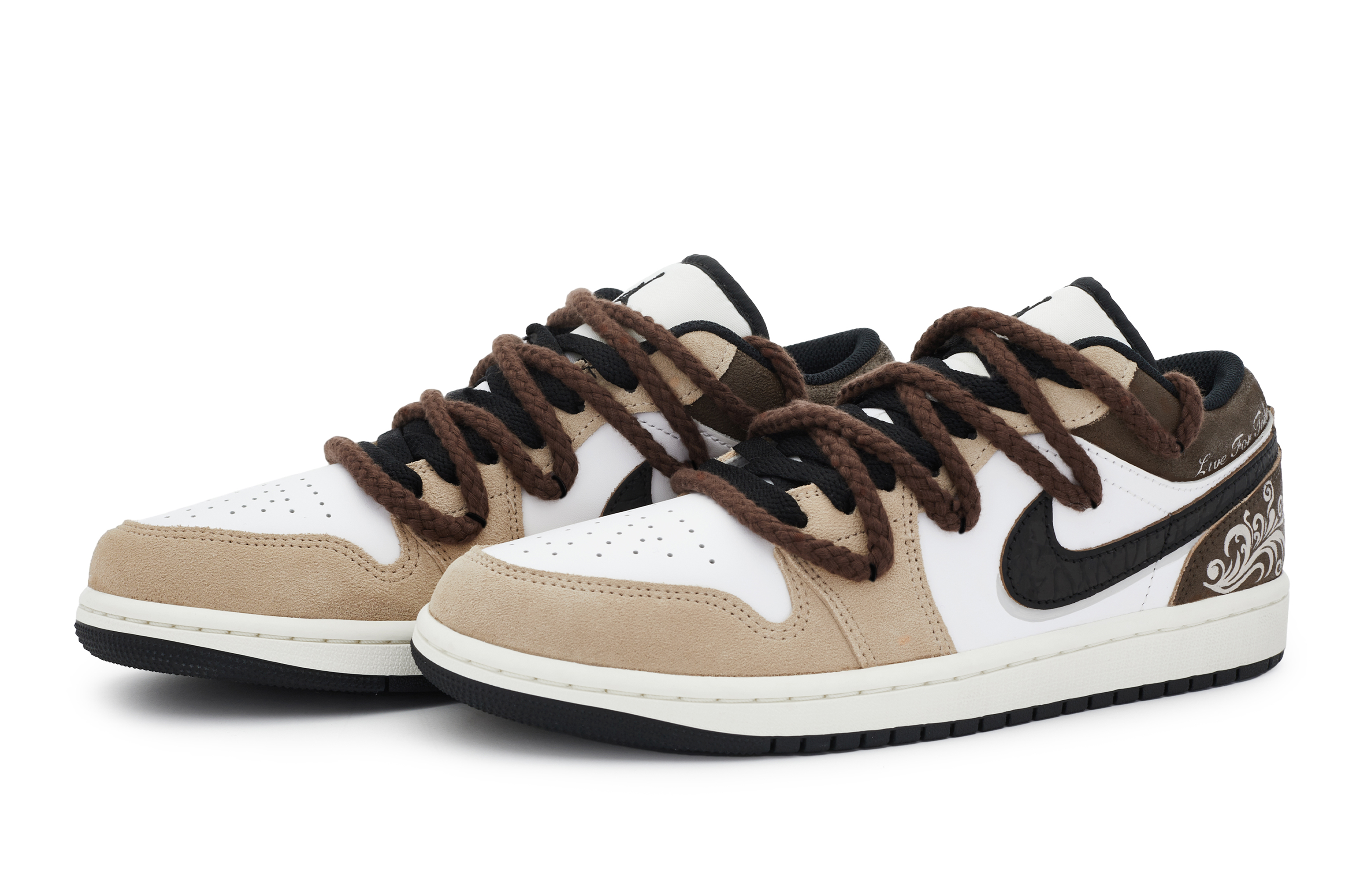 Jordan Air Jordan 1 Vintage Basketball Shoes Women's Low Top White