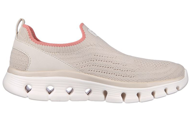 Skechers Go Walk Glide Step Flex Slip On 'Taupe Pink' Women's