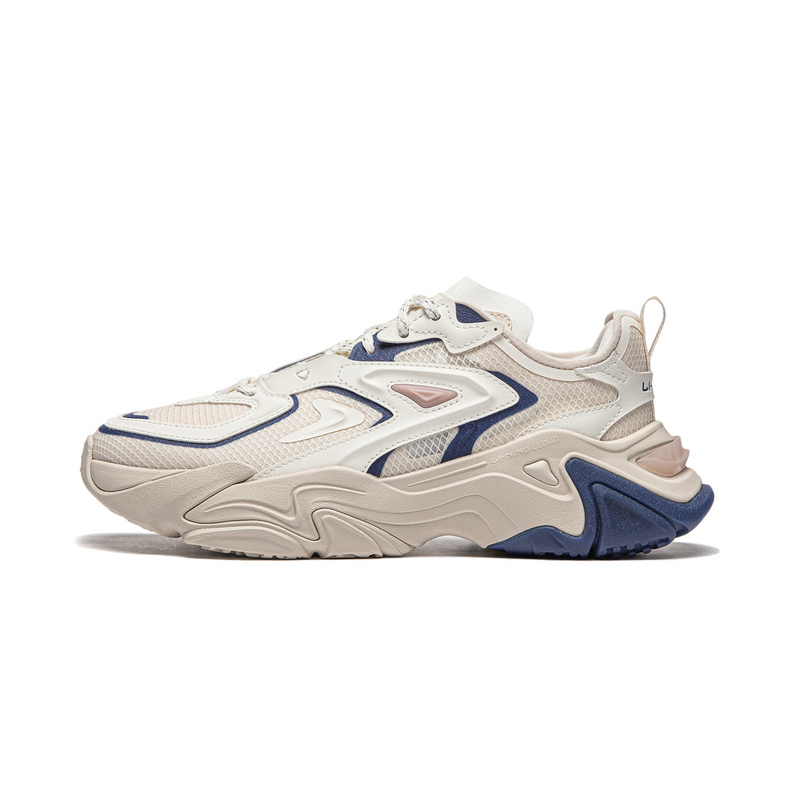 LiNing CF Chiikawa Strategy SS Shock Absorbers Rebound Low Top Casual Shoes Women's Gray White Blue