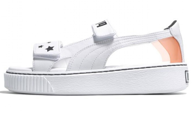 PUMA Sophia Webster X Platform Sandal 'White Black Orange' Women's