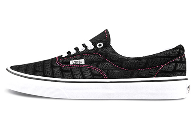 Vans Era Low Tops Casual Skateboarding Shoes Unisex Black Alphabet