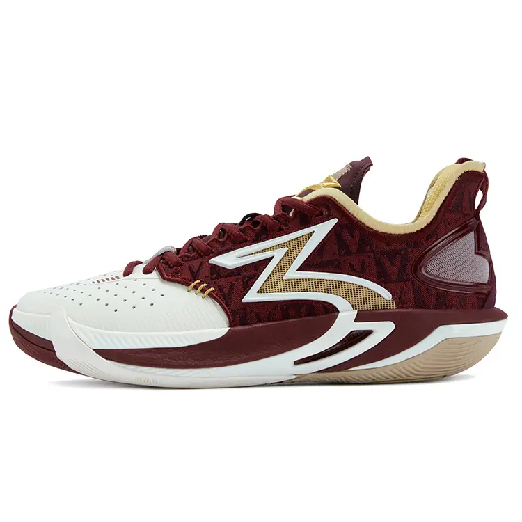 361° BIG3 6.0 Pro Steed Cushioning, Wear Resistant Low top Basketball Shoes Men's Black Cherry