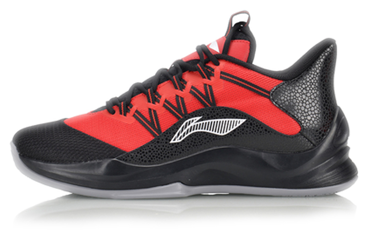 LiNing Star Speed Rebound Cushioning Lightweight Slip Resistant Low Top Basketball Shoes Men's Vermilion
