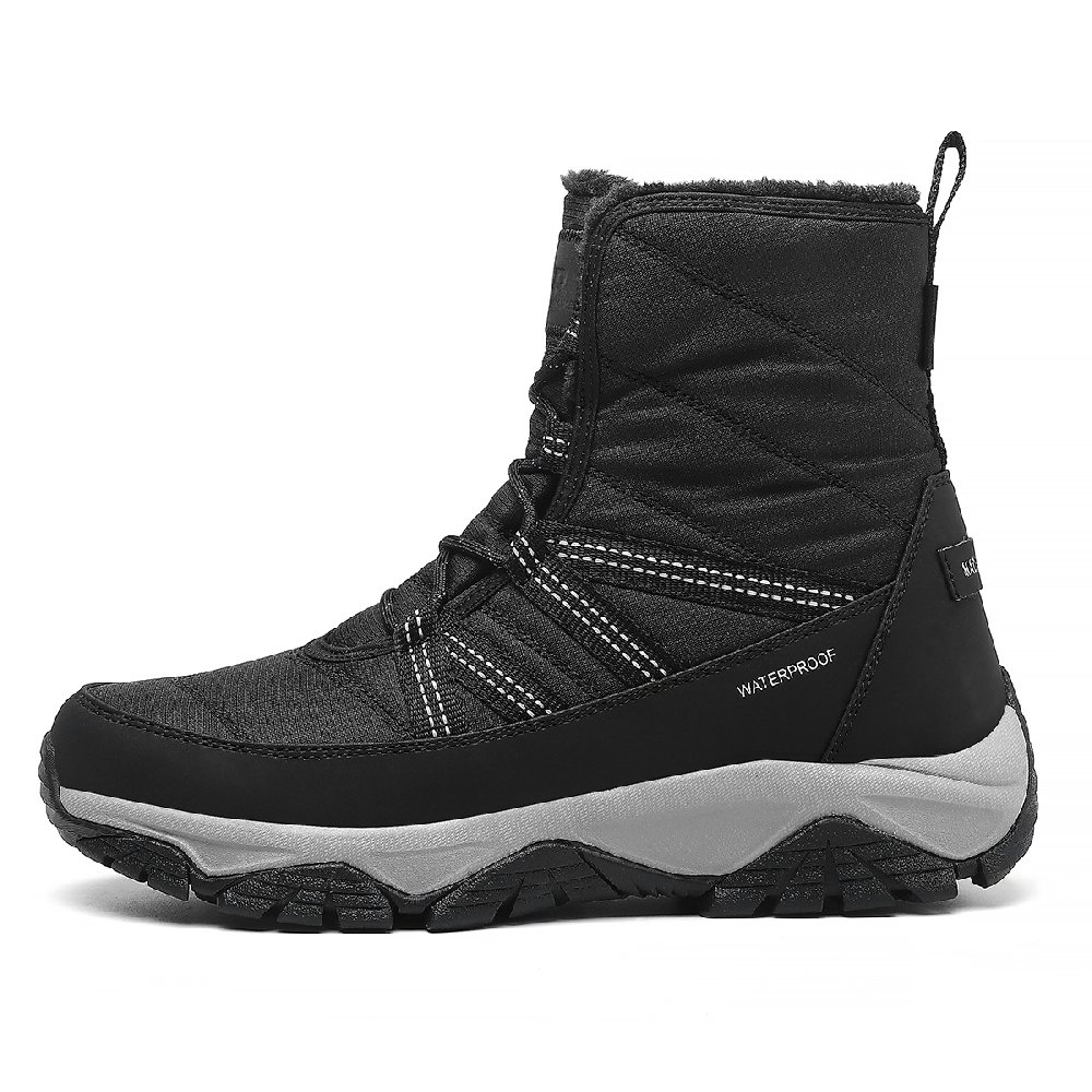 Jeep Warm And Wear-Resistant Short Snow Boots Unisex Black