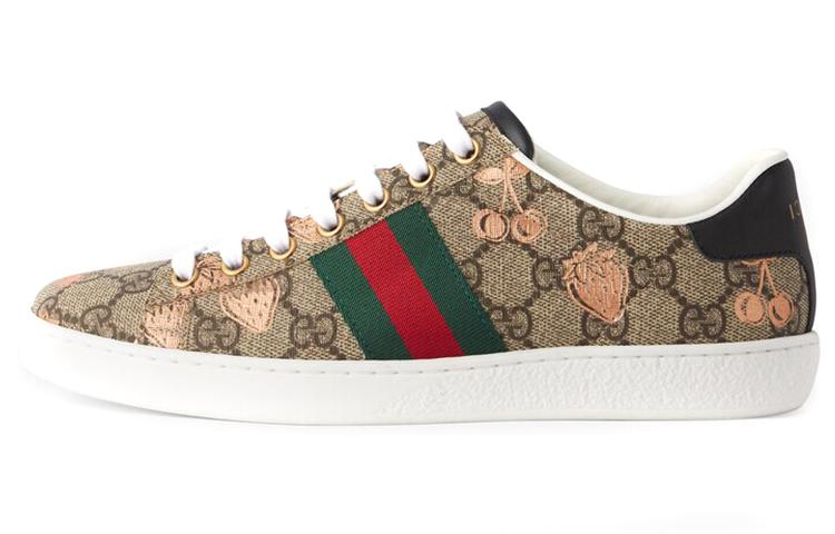 GUCCI Women's Ace Gg Supreme 'Berry Print' Women's
