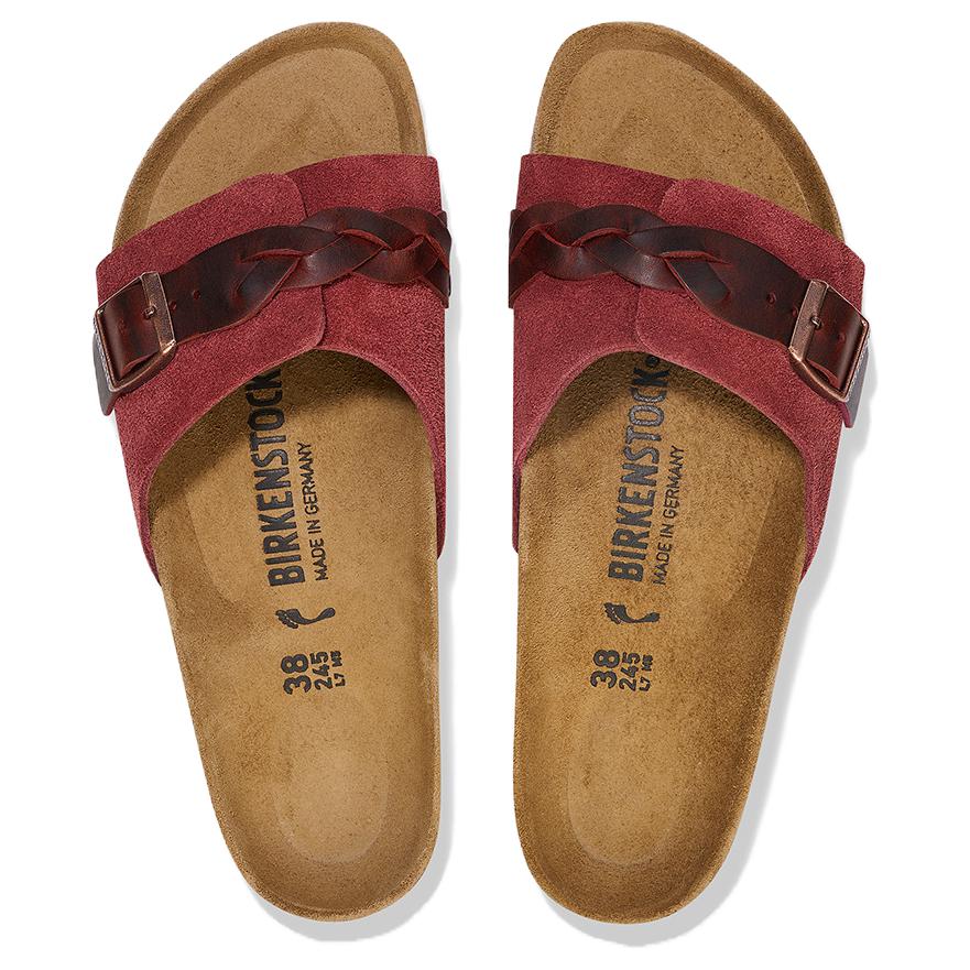 Birkenstock Slide Slippers Women's Burgundy купить в интернет-магазине Yoocart с быстрой доставкой по России.