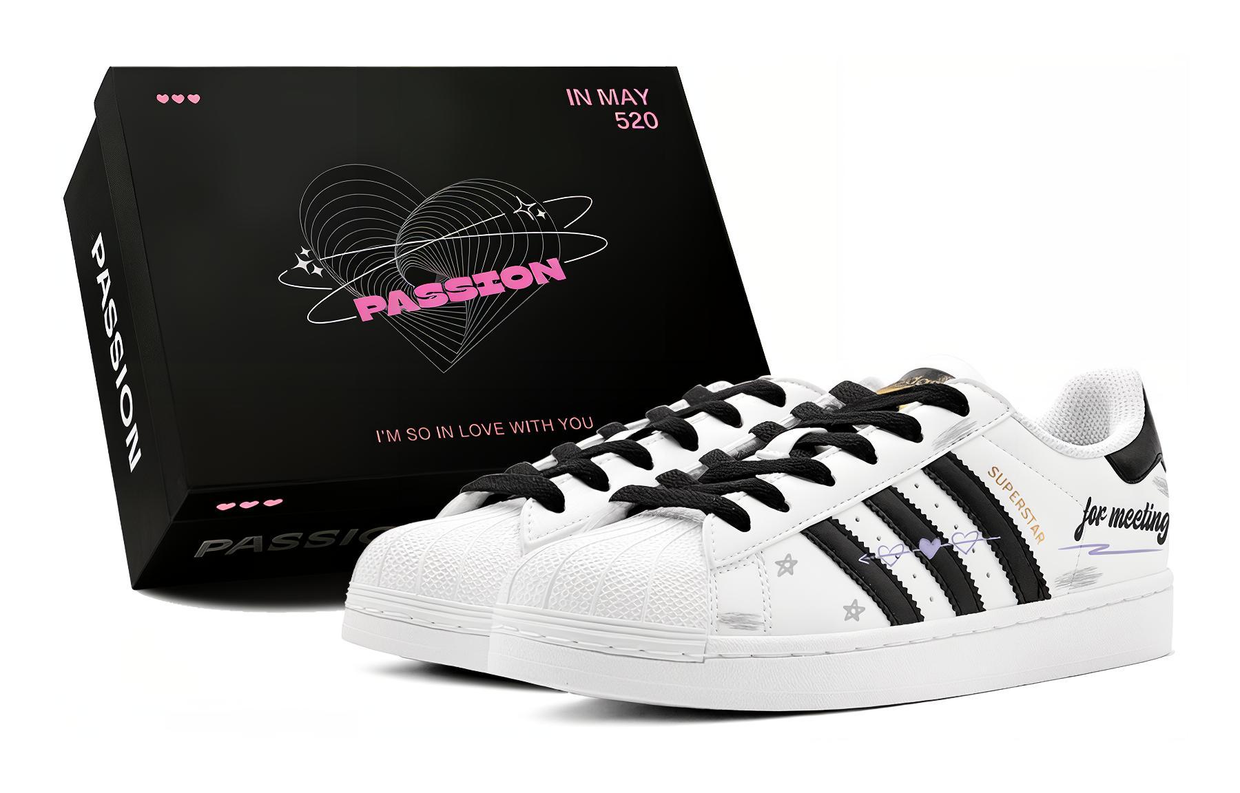 Adidas Originals Superstar Skateboard Shoes Unisex Low top White