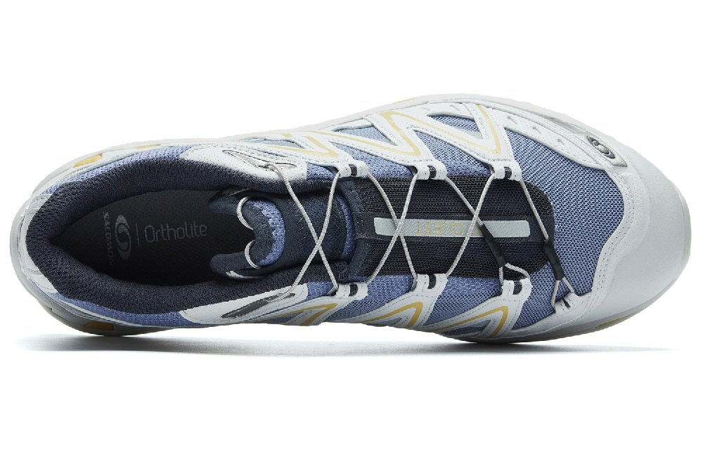 SALOMON XT-Quest Cushioning Wear-Resistant Low-Top Outdoor Shoes Unisex Washed Blue