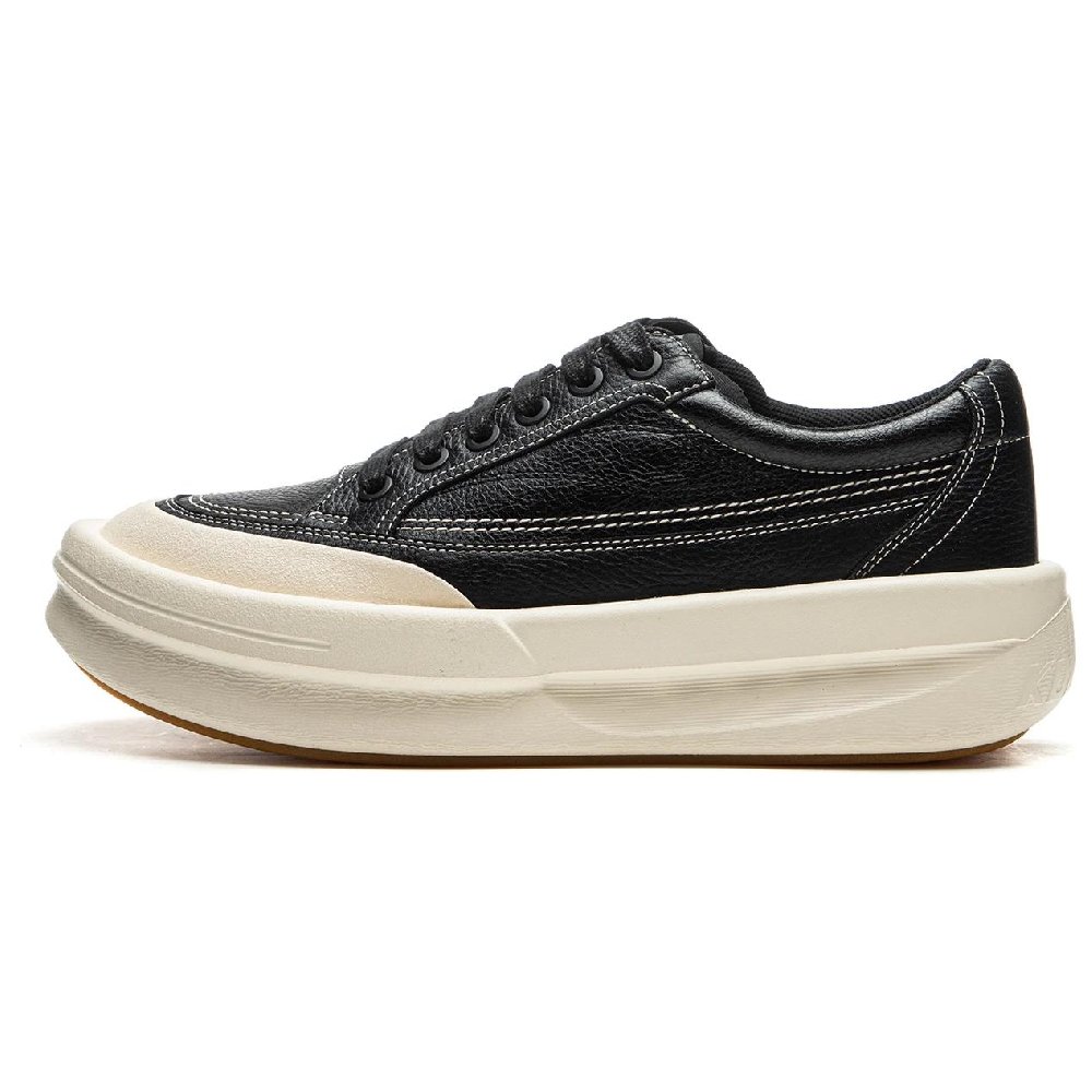 LiNing Anti-Slip Wear-Resistant Low-Top Casual Shoes Unisex Black