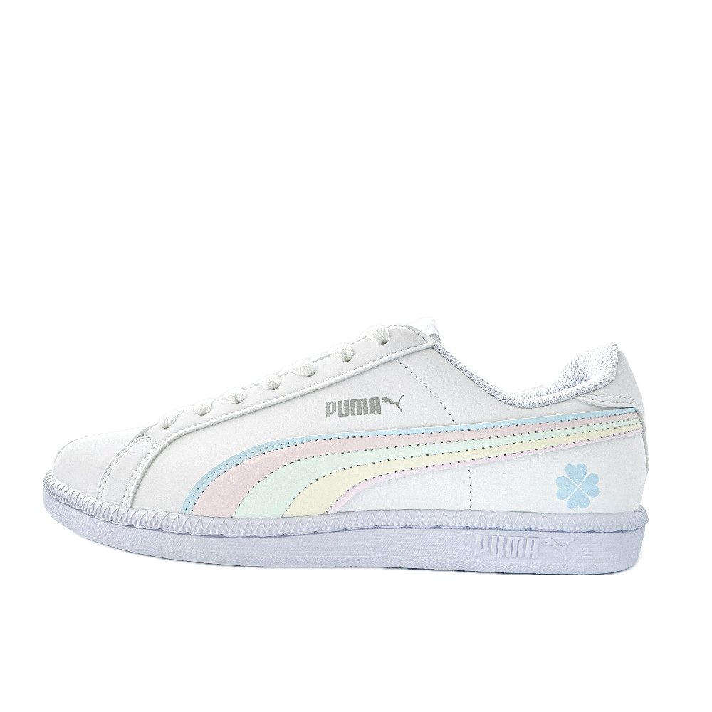 PUMA Smash Lightweight Low Top Skateboard Shoes Unisex White