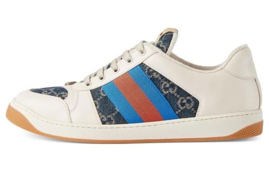 GUCCI Gg Screener 'GG Canvas Denim Ivory'