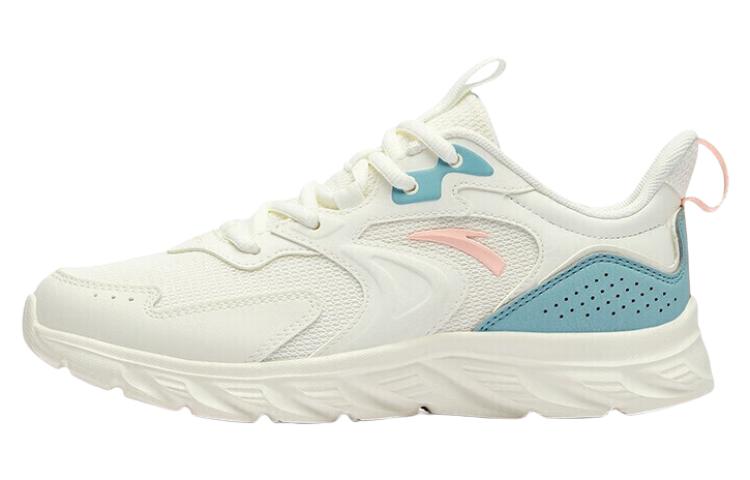 Anta Anti-Slip Wear-Resistant Low-Top Running Shoes Women's White Cyan