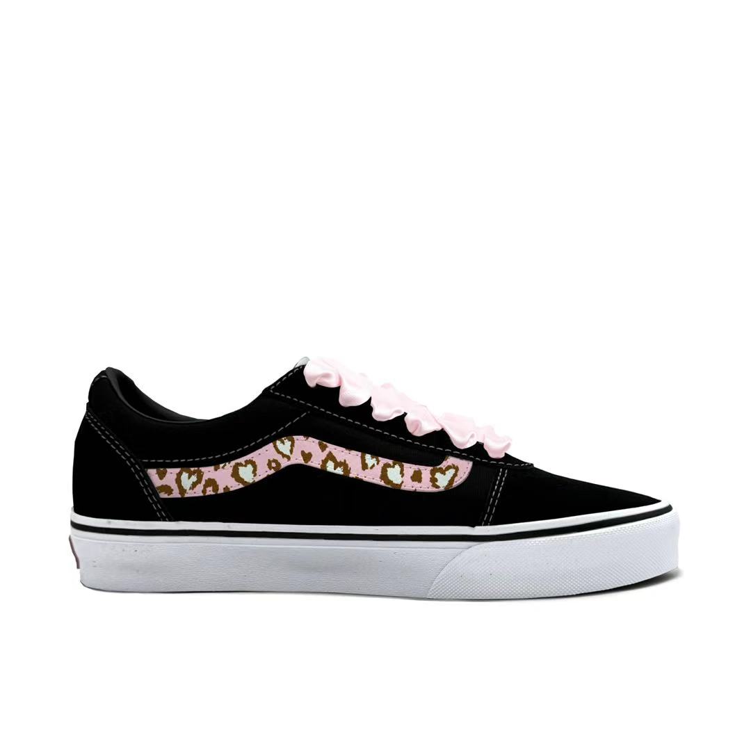 Vans Ward Abrasion Resistant Low top Skateboard Shoes Men's Pink
