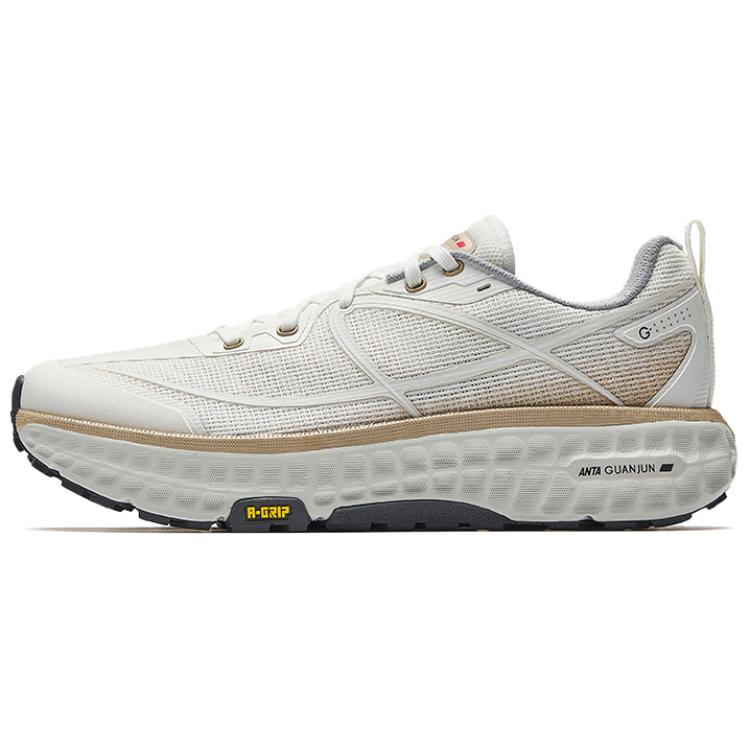 Anta Breathable And Slip Resistant Low Top Casual Running Shoes Men's White