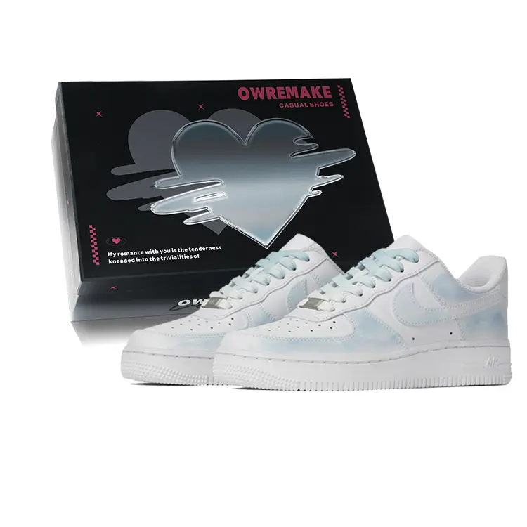 Nike Air Force 1 Low-Top Skateboard Shoes Women's White