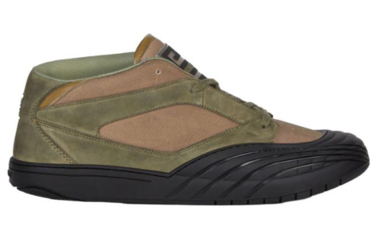 Givenchy High Top Casual Shoes Men's Brown Green