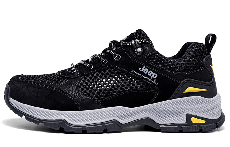 Jeep Low Top Casual Shoes Men's Black