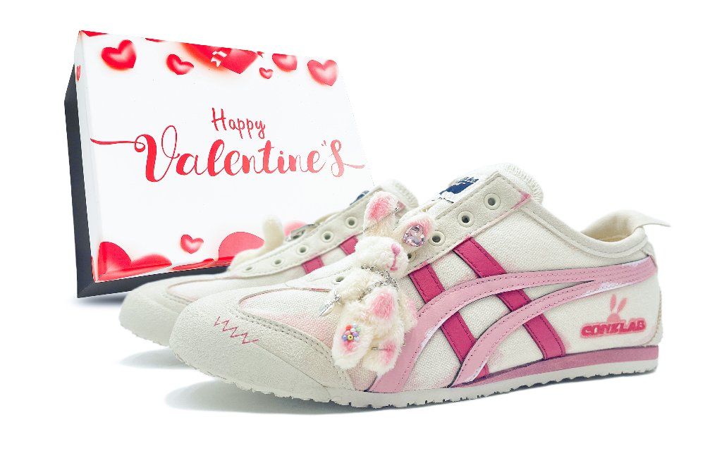 Onitsuka Tiger MEXICO 66 Low-Top Casual Shoes Unisex Beige Pink