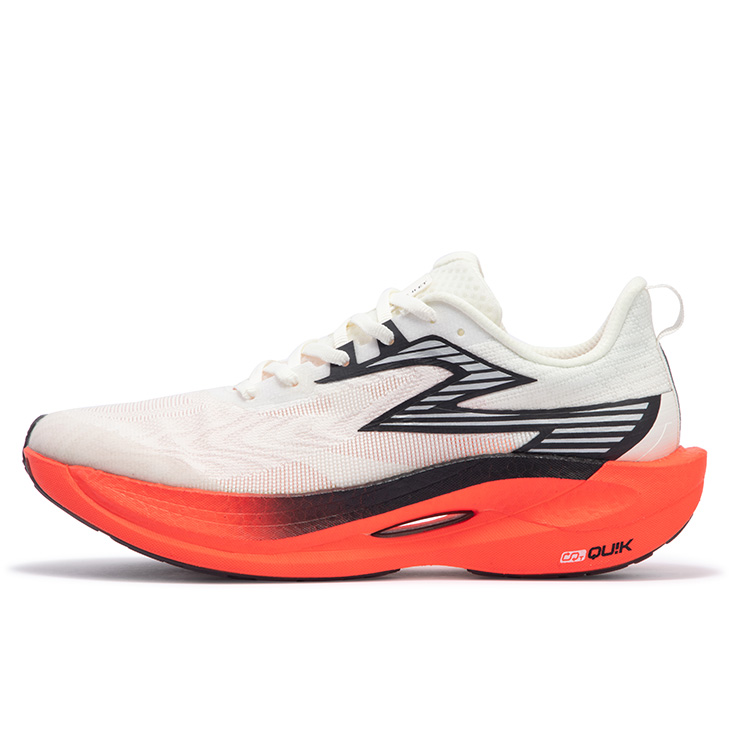 361° Fly 2ET Cushioning Anti-Slip Wear-Resistant Breathability Low-Top Running Shoes Unisex White Red
