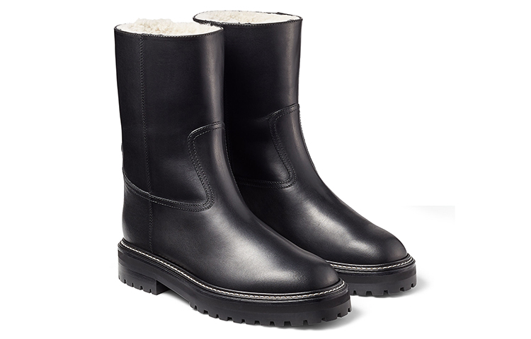 Jimmy Choo Yari Vachetta Ankle Boots Women's Black