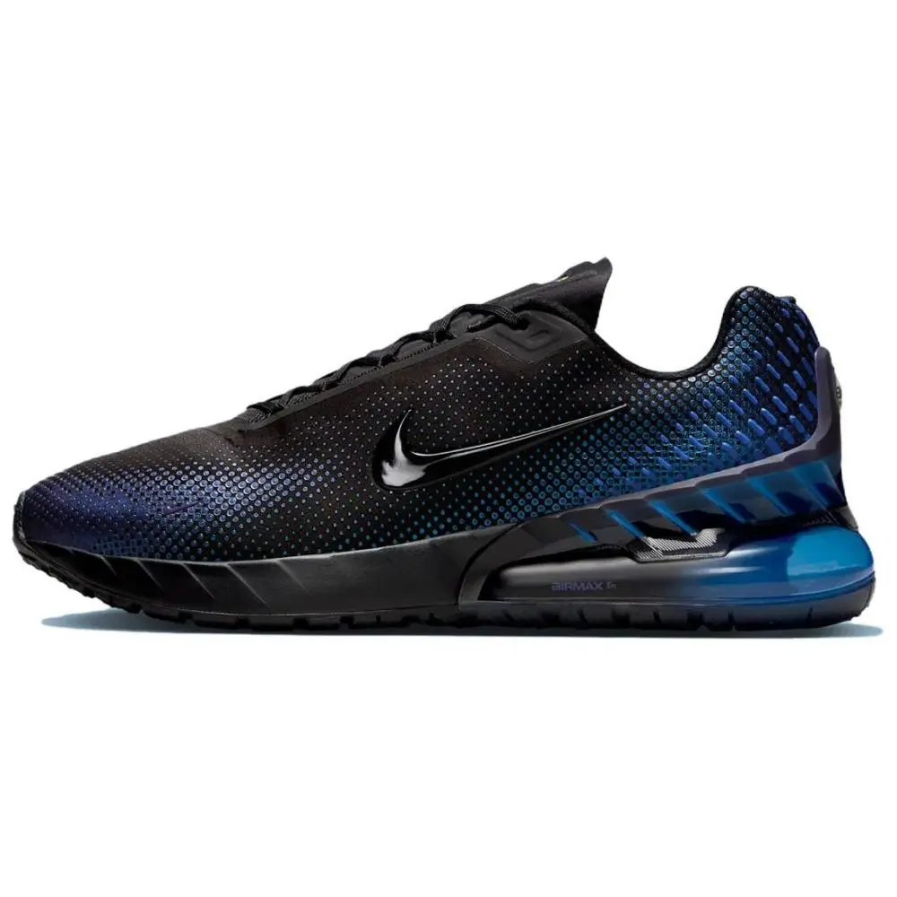 Nike Air Max Phoeni Abrasion Resistant Low top Running Shoes Men's Black Blue