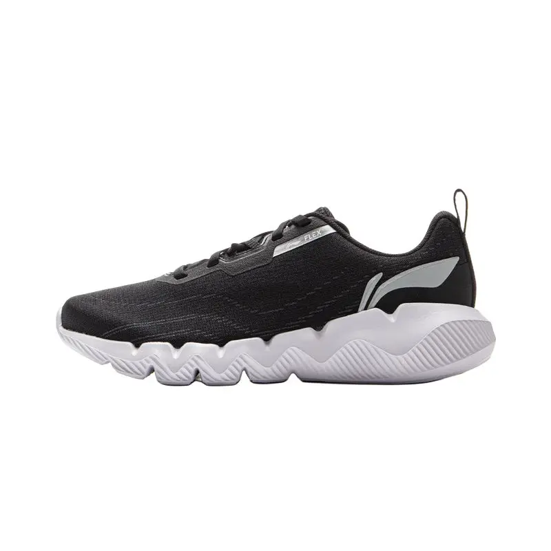 LiNing Cushioning Breathable Abrasion Resistant Low top Casual Running Shoes Women's Black