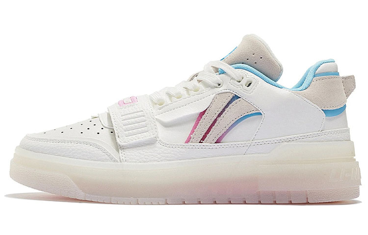 LiNing Rookie Slip-Resistant Cushioning Wear-Resistant Low-Top Basketball Shoes Ecru