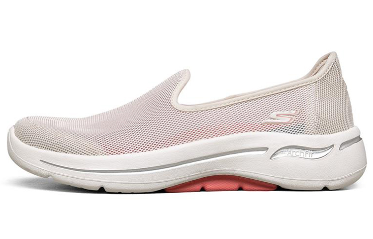 Skechers Go Walk Arch Fit Loafers Pink/White Women's