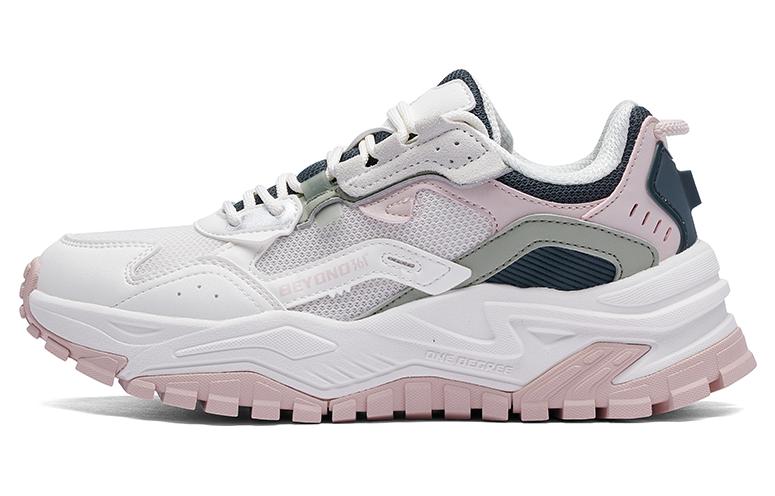 361° Slip Resistant, Abrasion Resistant, Thermal Low Top Sports Casual Shoes Women's White Gray Pink