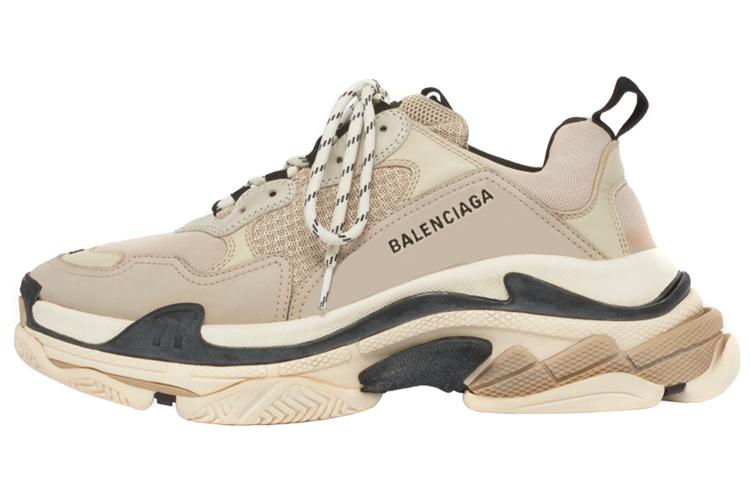 Balenciaga Triple S Daddy Shoes Beige/Black Women's