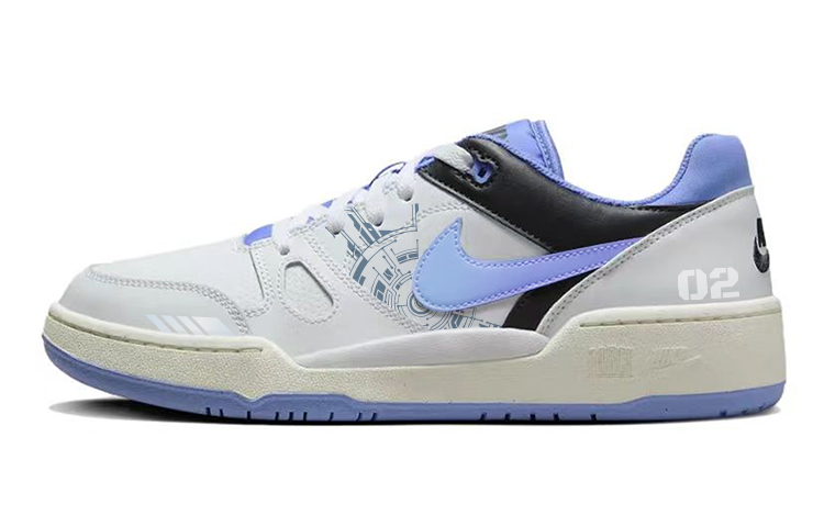 Nike Full Force Slip-Resistant Cushioning Low-Top Skateboard Shoes Men's Carolina Blue