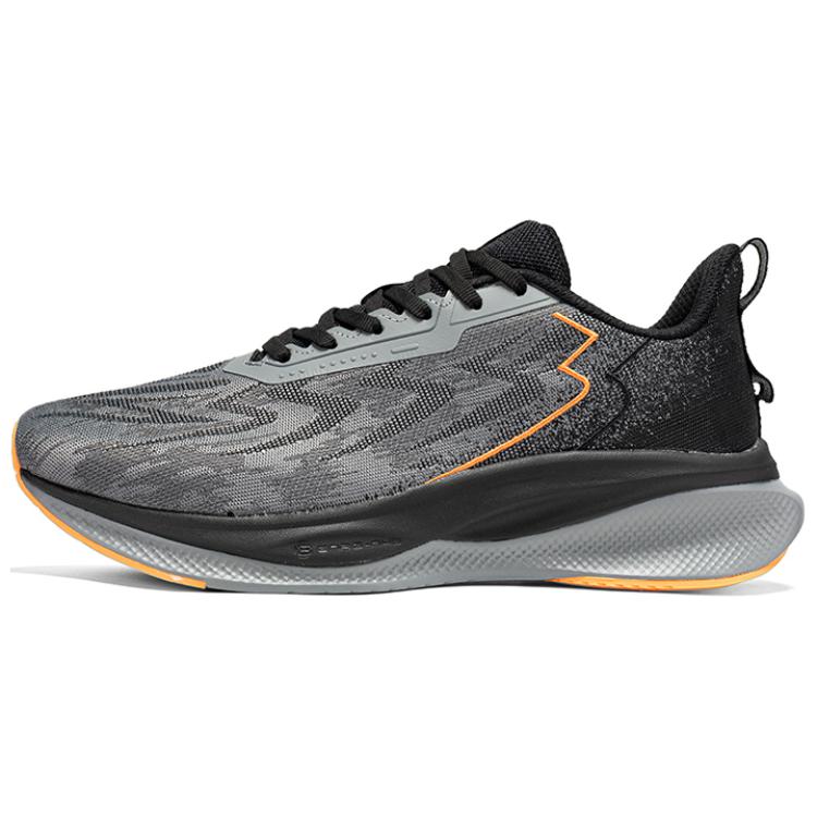 361° Anti-Slip Wear-Resistant Low-Top Running Shoes Men's Black Orange