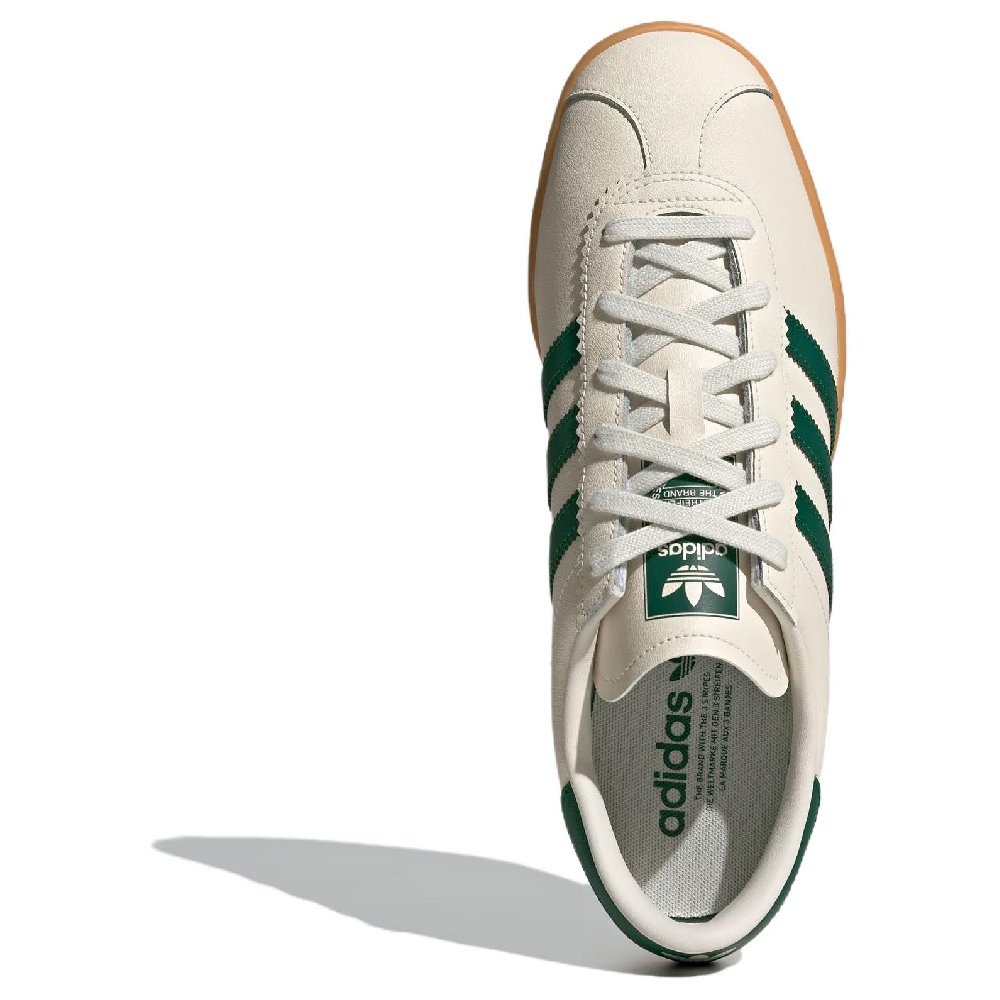 Adidas Originals Stadt Anti Slip Wear Resistant Low Top Skateboard Shoes Unisex Beige Green