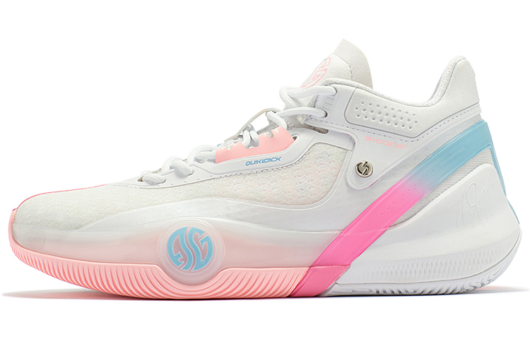 361° AG3 MID Pink Mist, Aaron Gordon 3 Mid Top Performance Basketball Shoes Women's White Pink