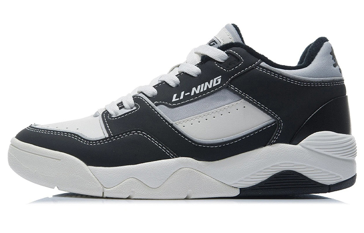 LiNing Retro 80s Wear resistant And Lightweight Low Top Vintage Basketball Shoes Women's Black