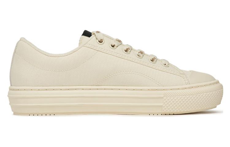 MLB Playball Anti-Slip Wear-Resistant Low-Top Canvas Shoes Unisex White
