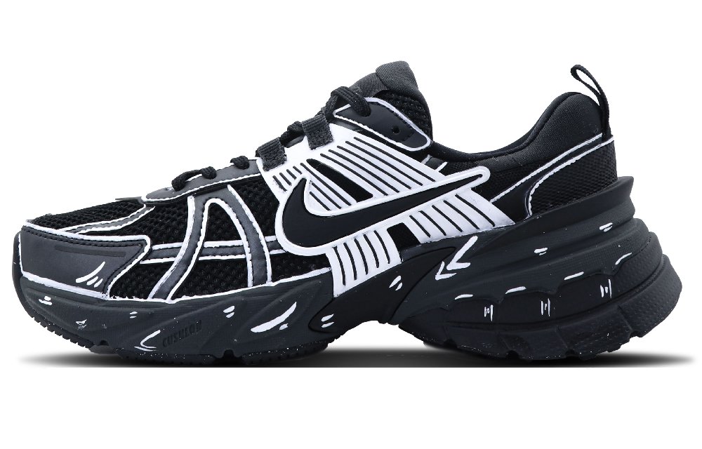 Nike V2K Run Cushioning, Slip Resistant, And Abrasion Resistant Low Top Training Running Shoes Women's Silver