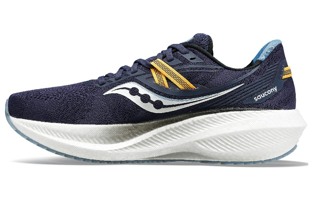 Saucony Triumph 20 Cushioning Wear-Resistant Low-Top Running Shoes Men's Blue