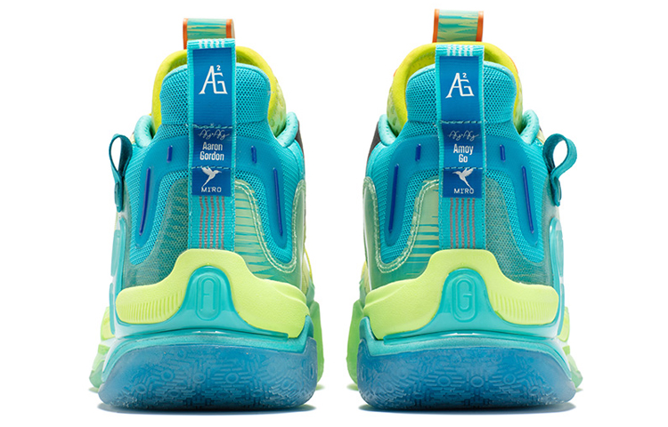 AG CHANGPAI x 361° AG1 Pro Miro Cushioning Wear Resistant High Top Basketball Shoes Men's Lemon Green