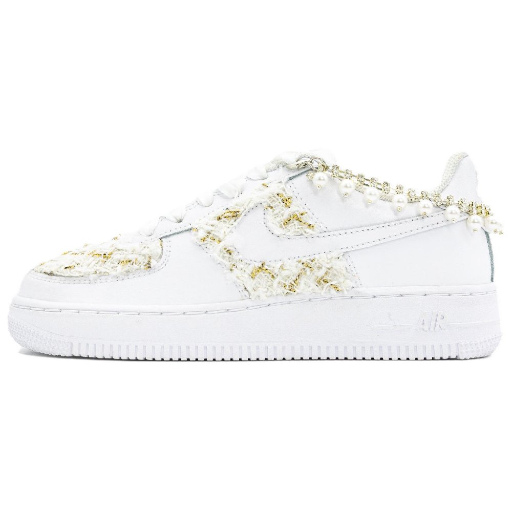 Nike Air Force 1 Anti-Slip Wear-Resistant Low-Top Skateboard Shoes Men's White
